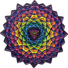 Load image into Gallery viewer, Triangle Transitional Mandala Pin
